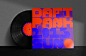 record cover daft punk typography   music