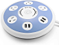 Amazon.com: bestten POWER strip 浪涌保护器 白色/蓝色: Electronics