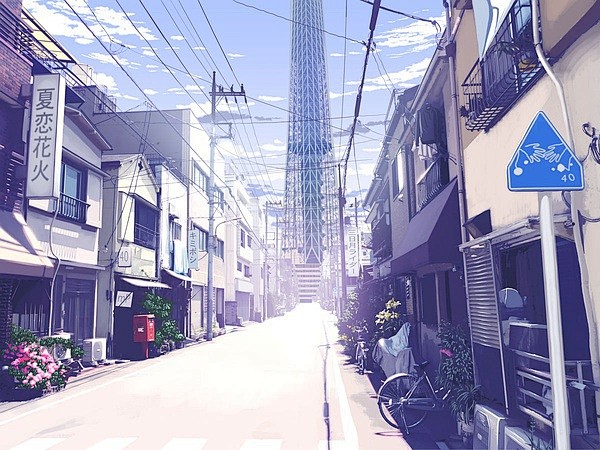 秋色波连波的相册-日系动漫和插画里的场景