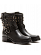 Valentino - ROCKSTUD NOIR LEATHER ANKLE BOOTS - mytheresa.com GmbH