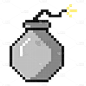 手绘-像素风贴纸套系SVG-炸弹