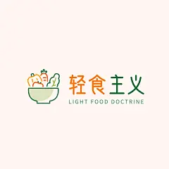 西餐轻食品牌宣传LOGO简约微信头像