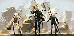 二次元来的略略略采集到NieR:Automata