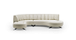 Semicircular sofa / modular / contemporary / leather - DS-1064 by Hugo de Ruiter - de Sede AG