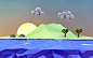 Landscape : Low-poly landscape