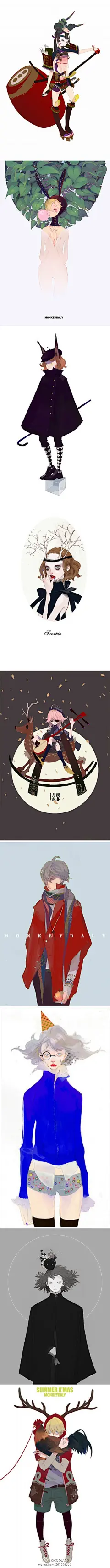 COOLACG：#COOLACG广播站# 『精选图库』中国画手MONKEYDAL的插画作品欣赏（Ⅱ） ❀ http://t.cn/hGf0Zv ❀