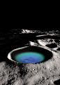 Moon Crater Ice