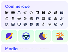 颜格视觉采集到线性/面性icon图标合集