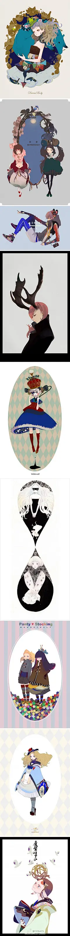 COOLACG：#COOLACG广播站# 『精选图库』中国画手MONKEYDAL的插画作品欣赏（Ⅰ） ❀ http://t.cn/hGf0Zv ❀
