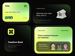 FreeDom Bank // Mobile App by BL/S® on Dribbble