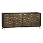 Dovetail Furniture - Sideboard Dovetail Vizela Metal Frame Wood - Buffets and Sideboards