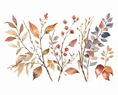 叶子  - 源文件下载【酷图网】叶子,水彩叶子,枫叶,芭蕉叶,扇子叶,树叶,香蕉叶,花卉,手绘花卉,热带叶子,清新,矢量,高清,设计,叶子素材,其他,图片素材,AI