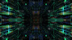 用连线和点连接的抽象技术模式。