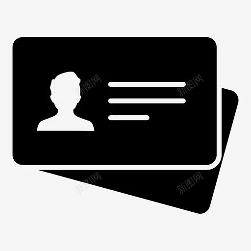 身份证证件证明图标 标志 UI图标 设计图片 免费下载 页面网页 平面电商 创意素材-花瓣网
