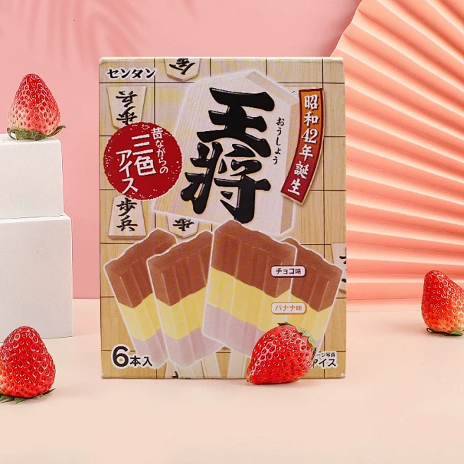 【5~6支】日本林一二香草甜筒冰淇淋红豆...