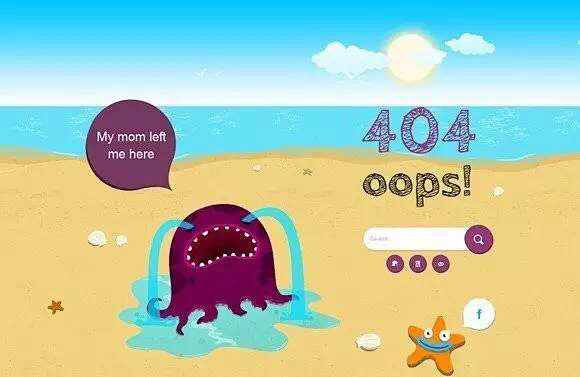 每日灵感！可爱的404页面设计