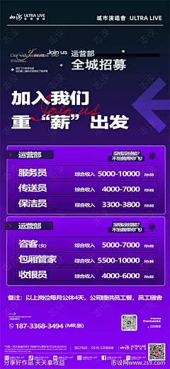 酒吧夜店运营部招聘海报-源文件-志设网-zs9.com