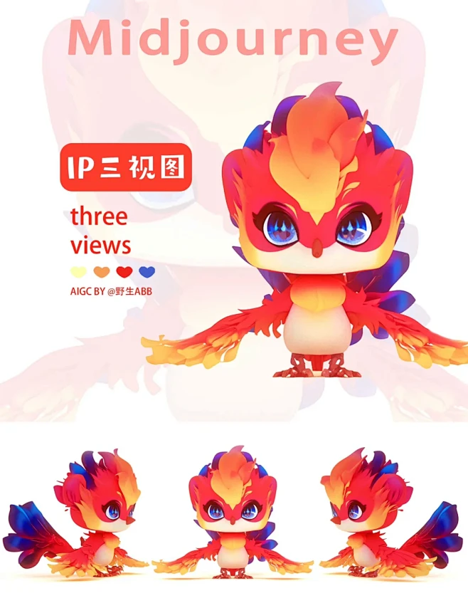 （附咒）申请成为你的ip/凤凰三视图 - 小红书-花瓣网