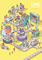 Life Production by BIG MOUTH, via Behance