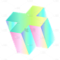 3D-渐变立体几何贴纸SVG-4