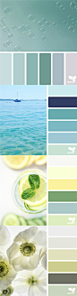 #设计小课堂#夏天就是这种颜色——30款小清新配色设计案例，转需~#实用素材# ​​​​