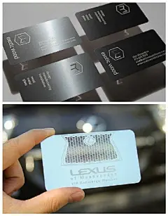 尊贵的感觉，国外金属质感的创意名片设计欣赏 ​​​​#设计全球# ​