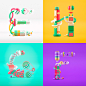 36 Days of type - Basic shapes and colors on Behance