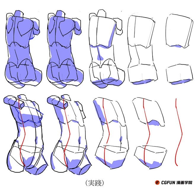 #CGFUN漫画学院收集分享# #人体资...