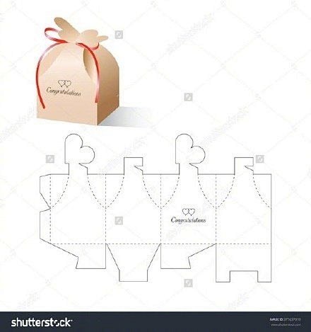 一组盒型包装展开图，分享学习~ ​​​​