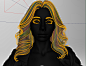 Female wavy lob hair, Manlin Sun : Realistic hair grooming study. Hair grooming done in xgen and rendered in Arnold.