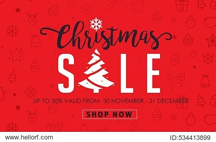 Christmas sale backg...