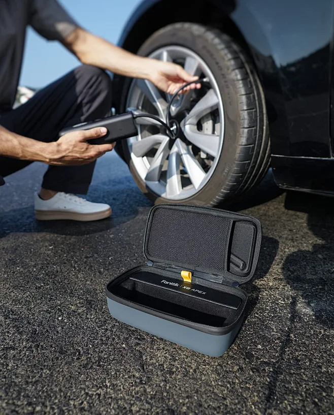 Aenllosi Hard Travel Case Compatible With Fanttik X8 APEX Tire Inflator,Air Compressor Organizer