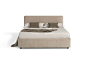 Upholstered double bed SMART 0024 by Novaluna