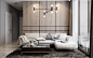 Gray livingroom . The Ascent in Thao Dien