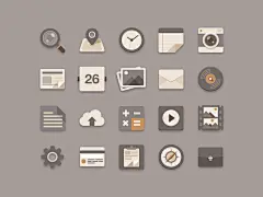 Flat Icons Brownie Theme