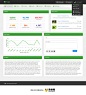 绿色时尚的国外后台管理模板界面设计欣赏 - UI界面 - 黄蜂网woofeng.cn