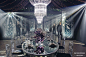 神秘魔法氛围水晶灯吊顶装饰婚礼-国外婚礼-DODOWED婚礼策划网