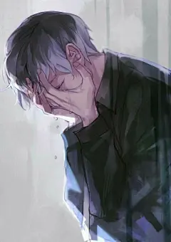 哭泣的男生动漫头像