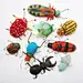 felted bugs.