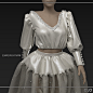 VICTORIAN Gown Dress _ Wedding Dress N5 #54_MarvelousDesigner/CLO Files+fbx+obj+mtl _ Genesis8Female