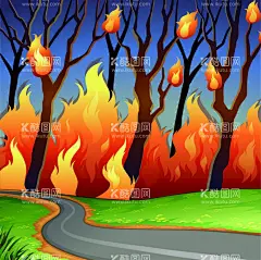 ai矢量森林防火背景  - 源文件下载【酷图网】枯树,火焰,道路,森林防火,预防森林火灾,森林火灾,中国森林防火,消防救援,消防安全,防范森林火灾,林业站,森林消防,消防展板,防火展板,森林防火宣传,森林防火知识,森林防火常识,森林防火海报,森林防火展板,森林防火漫画,消防常识,消防安全教育,预防火灾,防火海报,消防挂画,防火宣传栏,消防宣传栏