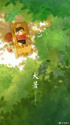 春风吹动江南兴采集到A 插画