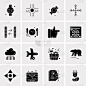 set 16 universal icons business