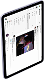iPad Air : 新一代 iPad Air，全面屏设计，拥有 10.9 英寸显示屏，搭载 M1 芯片，自带人物居中功能，支持 Apple Pencil 和妙控键盘，并有五色可选。