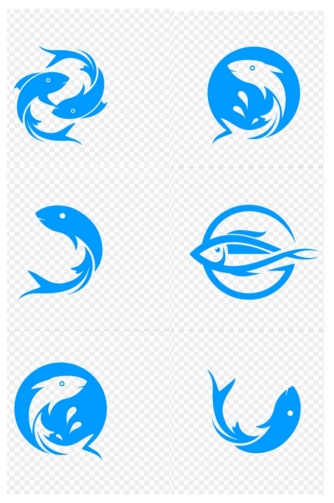 鱼海鲜海产淡水鱼图标免扣元素图片