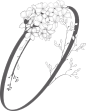 唯美婚礼素描字母花卉植物海报请柬装饰免抠PNG元素图案PS合集 (16)