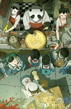呦呦切克闹 煎饼果子来一套-麦伢__涂鸦王国插画