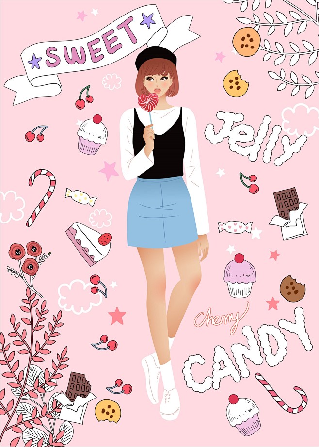 三八女王节插画
