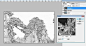 PS教程 -快速将风景图片转成线条
第二，复制整个背景图层。
第三，图像----调整-----去色（快捷键 shift+ctrl+u）。
第四，在复制去色图层（快捷键 ctrl+j）。
第五，图像----调整-----反相（快捷键 ctrl+i），同时把图层面板，混合模式改成“颜色减淡”。
第六，滤镜---其它----最小值（半径R,要根据图片调数值大小）。