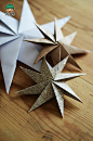 多款不同材质和形状的圣诞节星星饰品DIY图片集合